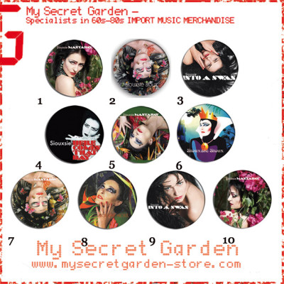 Siouxsie Sioux - Mantaray Pinback Button Badge Set ( or Hair Ties / 4.4 cm Badge / Magnet / Keychain Set )